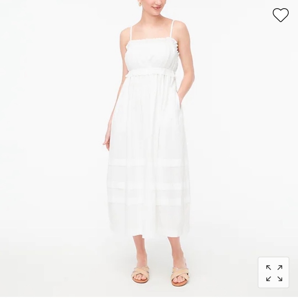 J. Crew White Maxi Dress
